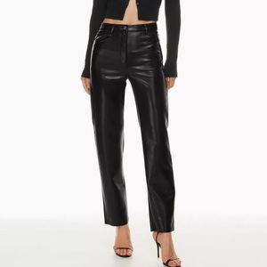 aritzia melina leather pants